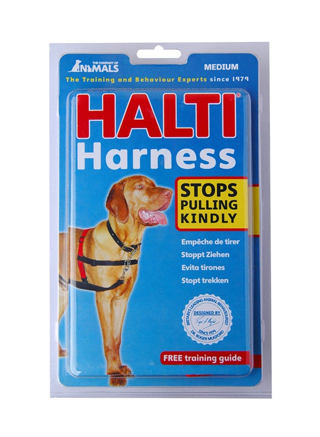 Dog Harness Black/Red Largeinch