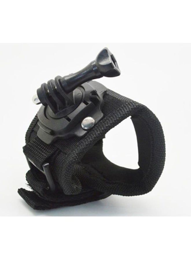 360 Degree Rotation Glove Hand Strap Holder For GoPro 32cm Black/Silver