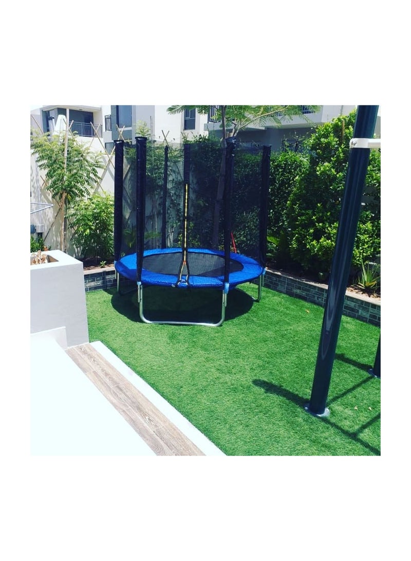 6Ft Kids Outdoor Round Trampoline With Safety Net