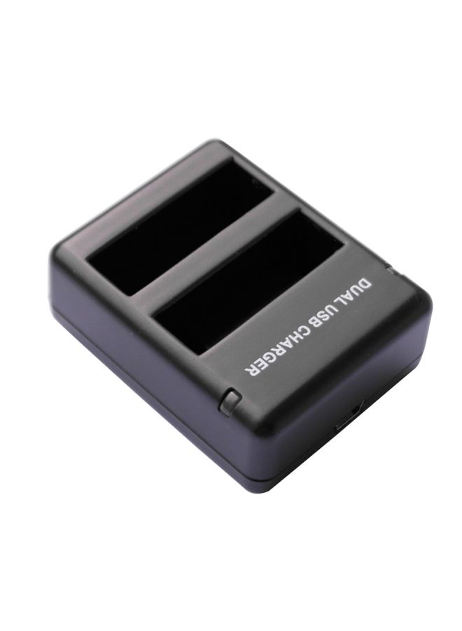 Dual Battery Charger For GoPro HERO 4 AHDBT-401 Battery Black