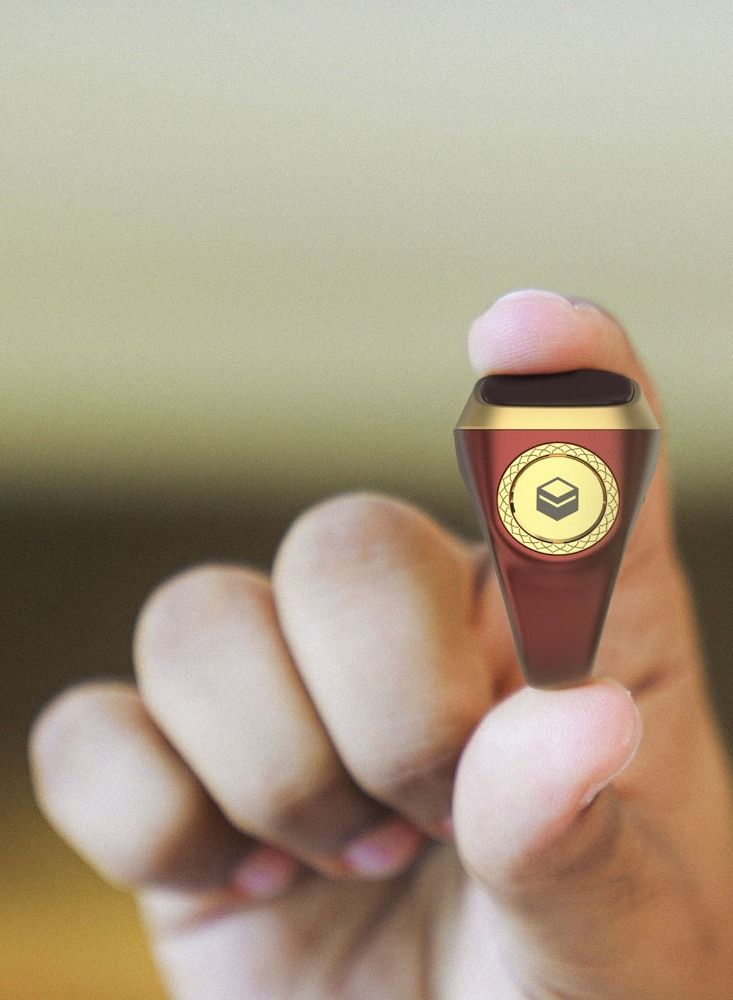 Smart Tasbih Zikr Lite Ring Brown Plastic 20MM