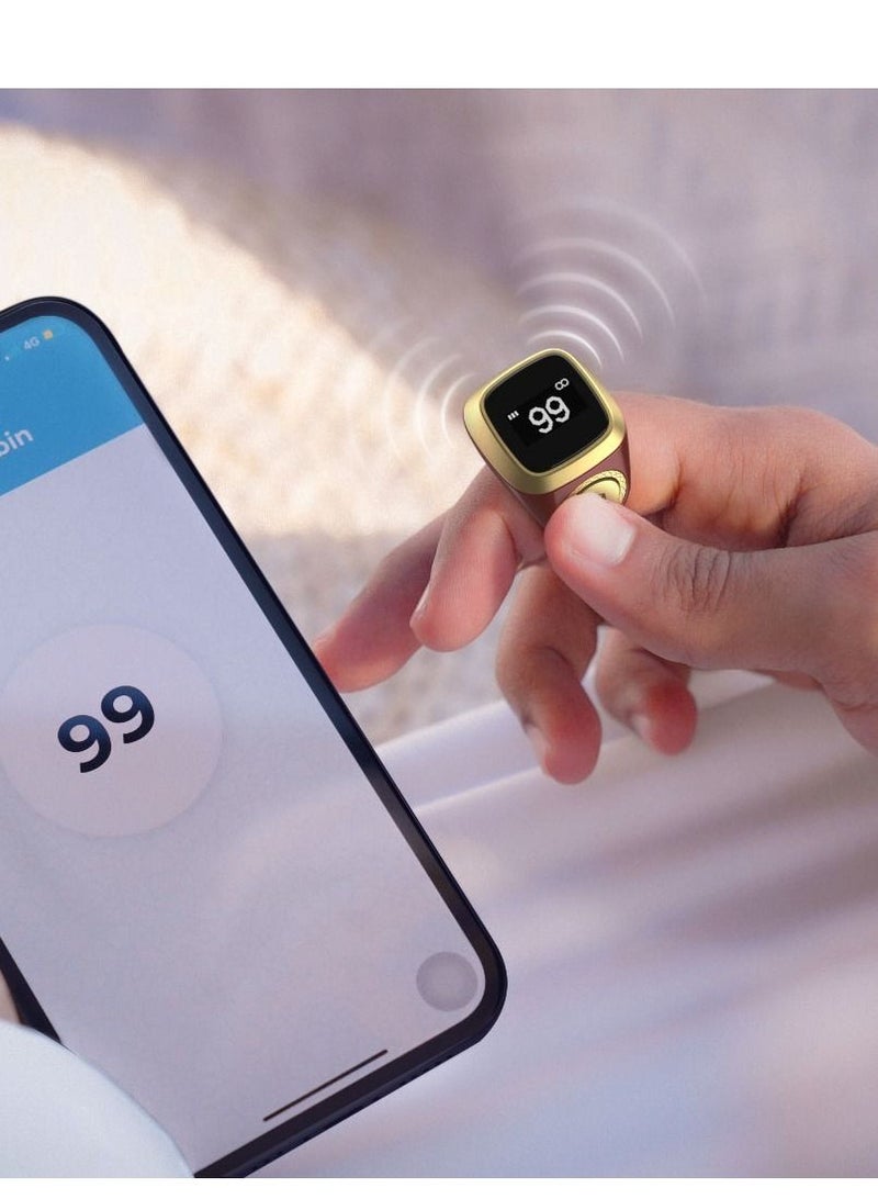 Smart Tasbih Zikr Lite Ring Brown Plastic 20MM