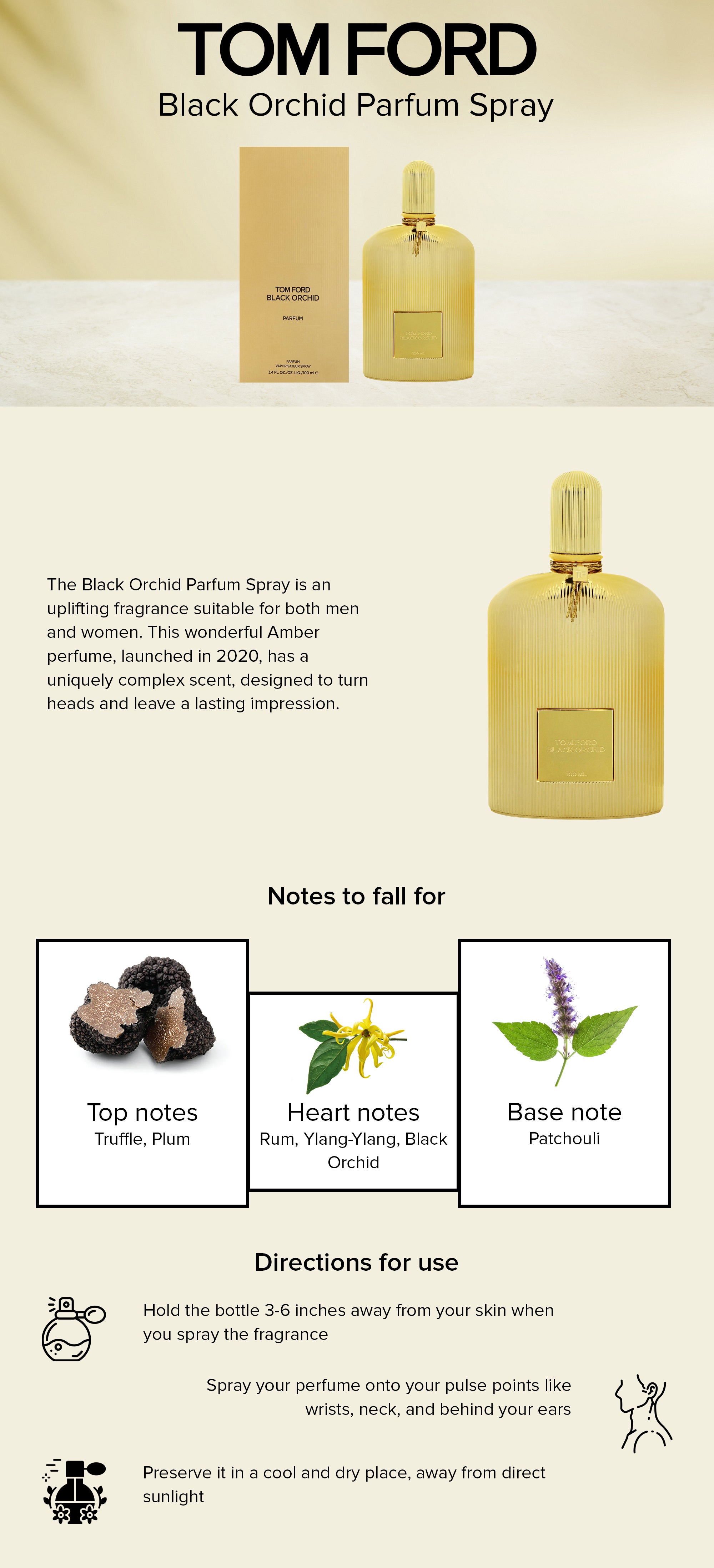 Black Orchid Parfum Spray Gold 100ml