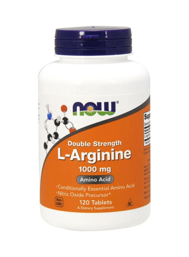 Doluble Strength L-Argininie 1000Mg Dietary Supplement - 120 Tablets