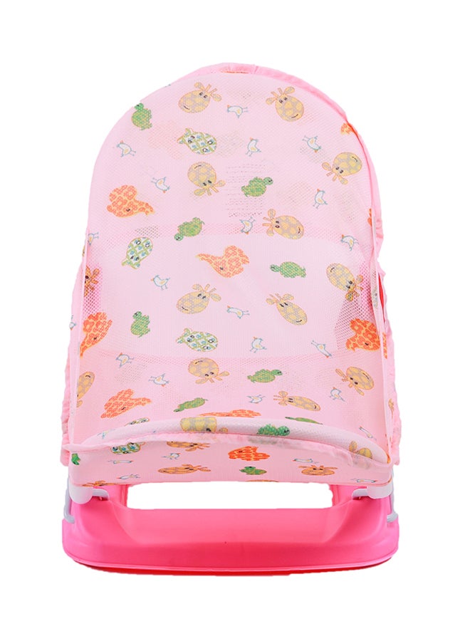 Lightweight Foldable Design Baby Bather With Adjustable 3-position Recline Backrest - BP8284-PINK