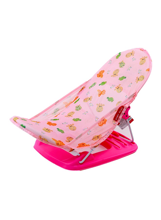 Lightweight Foldable Design Baby Bather With Adjustable 3-position Recline Backrest - BP8284-PINK