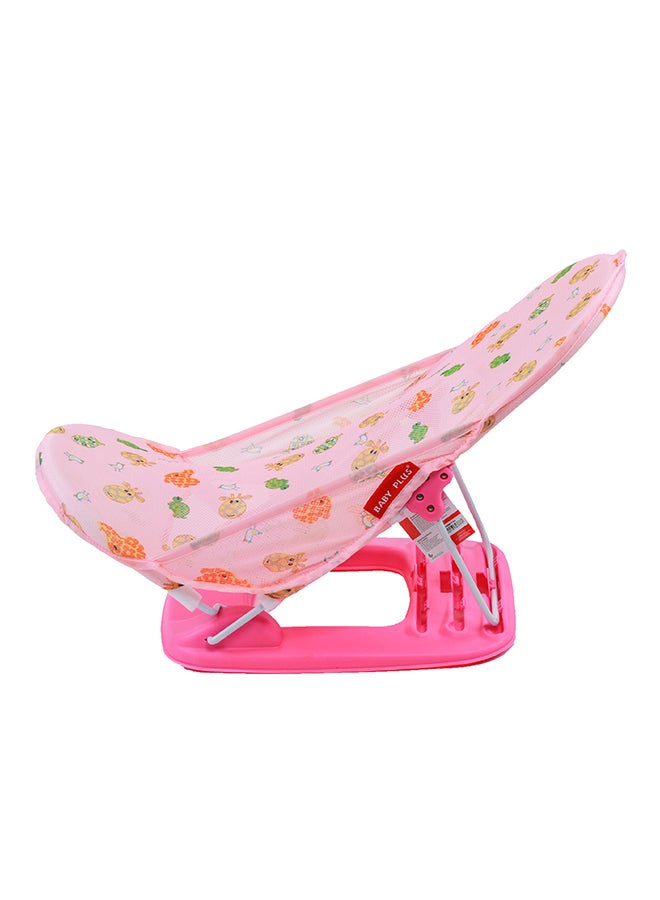 Lightweight Foldable Design Baby Bather With Adjustable 3-position Recline Backrest - BP8284-PINK