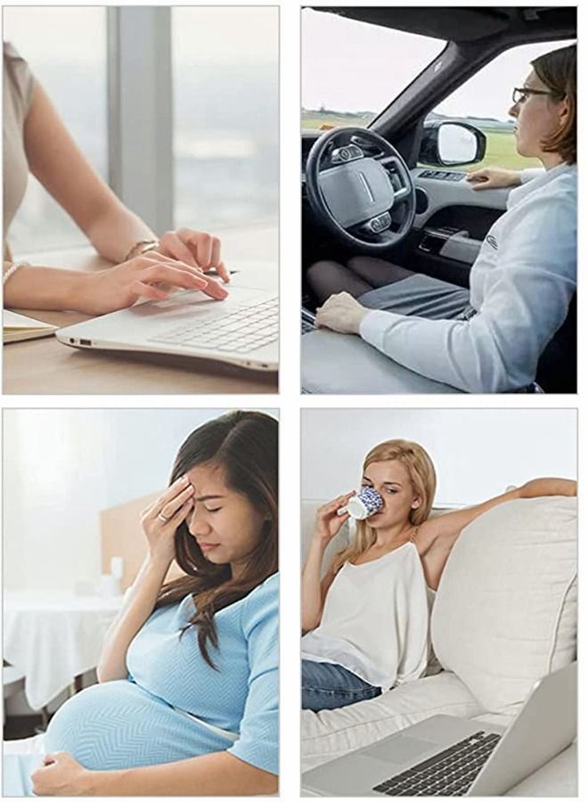 2-Piece Multipurpose Memory Foam Seat Cushion and Lumbar Support Pillow Set
