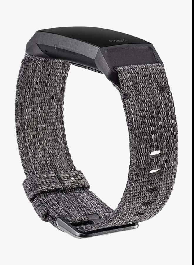 Woven Band For Fitbit Charge 3/4 Small Charcoal Grey