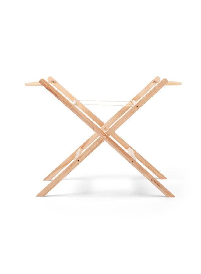 Baskit Foldable Wooden Moses Basket Stand - Natural
