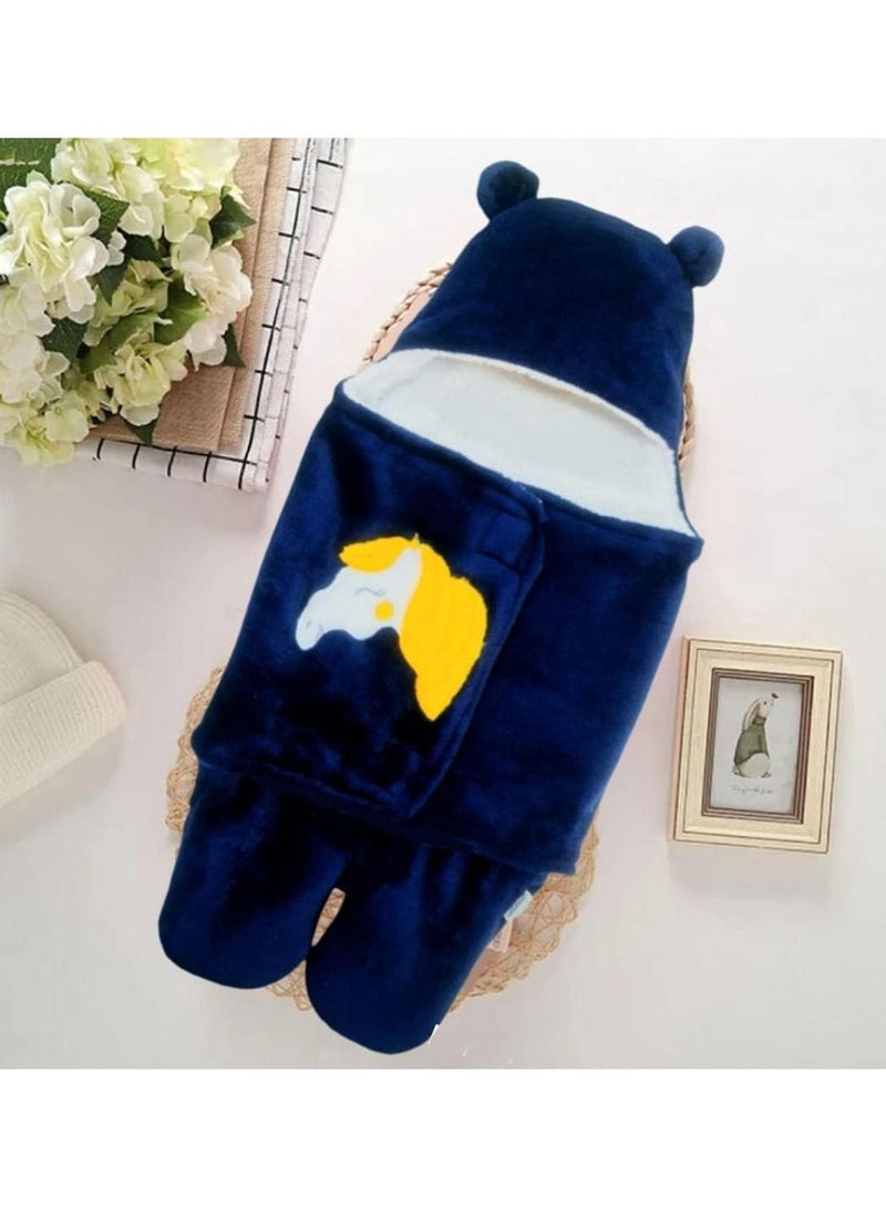 Baby Blankets New Born Wearable Super Soft Baby Wrapper Baby Sleeping Bag For Baby Boys Girls 76X70cm 1-6 Months Pack Of 2