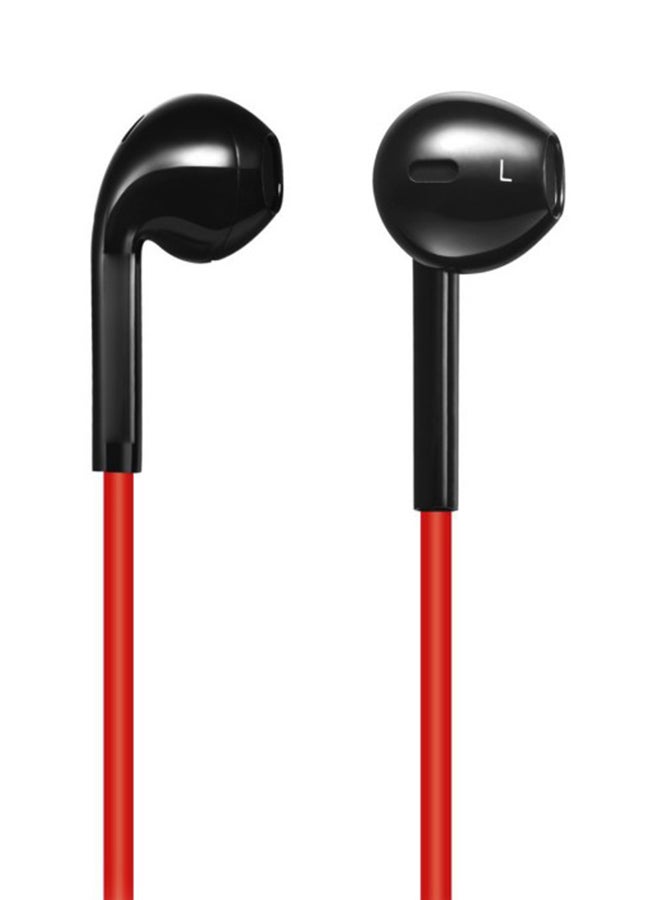 In-Ear Wired Stereo Earphones With Mic Red