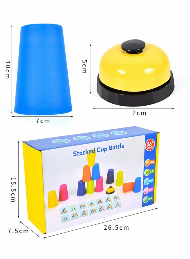 Cup Stacking Battle, Cup Stacking Game, Fast Stacking Cup Set, Speed Training Game, Children's Competitive Game Set, Logical Thinking Exercise, Educational Early Education Toys
