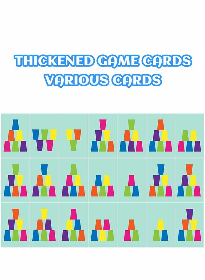 Cup Stacking Battle, Cup Stacking Game, Fast Stacking Cup Set, Speed Training Game, Children's Competitive Game Set, Logical Thinking Exercise, Educational Early Education Toys