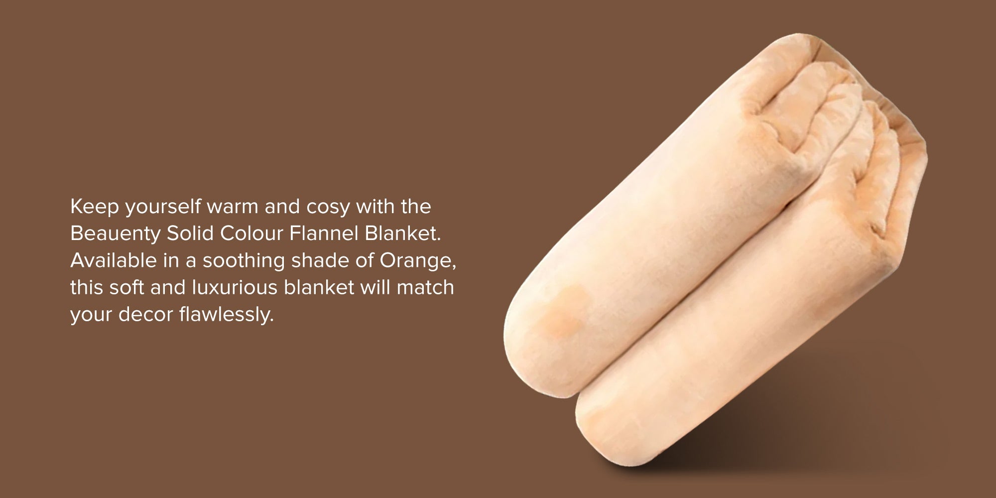 Flannel Blanket Flannel Orange 180x200cm