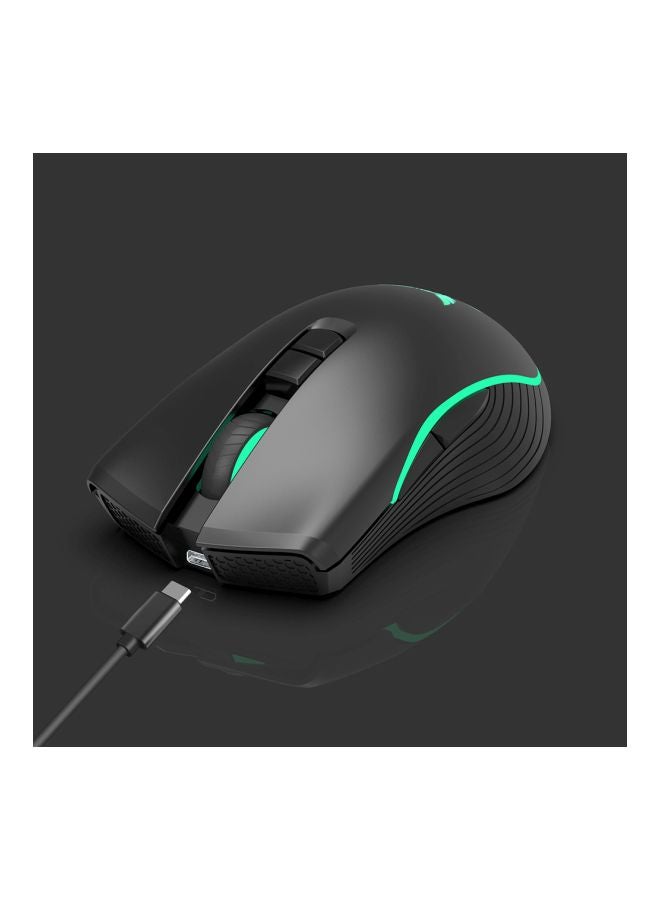 Wireless Rechargeable Gaming Mouse Black