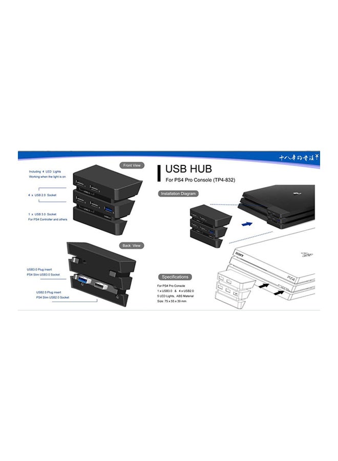 USB Hub For PlayStation 4 (PS4) Pro