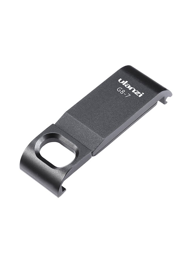 G8-7 Action Camera Battery Cover Lid Removeable Type-C Charging Port Adapter Black