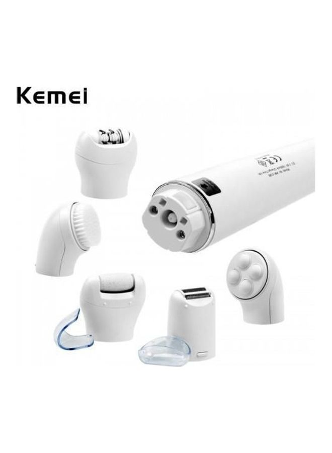 KM-2199 Wet And Dry Epilator For Women White
