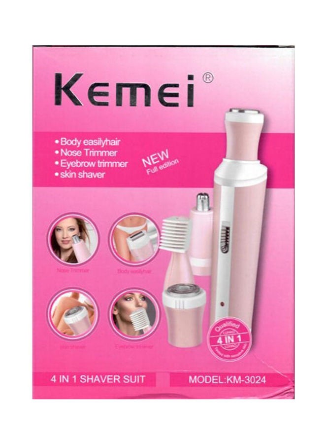 Km-3024 4 In 1 Rechargeable Shaver Suit - Multicolour