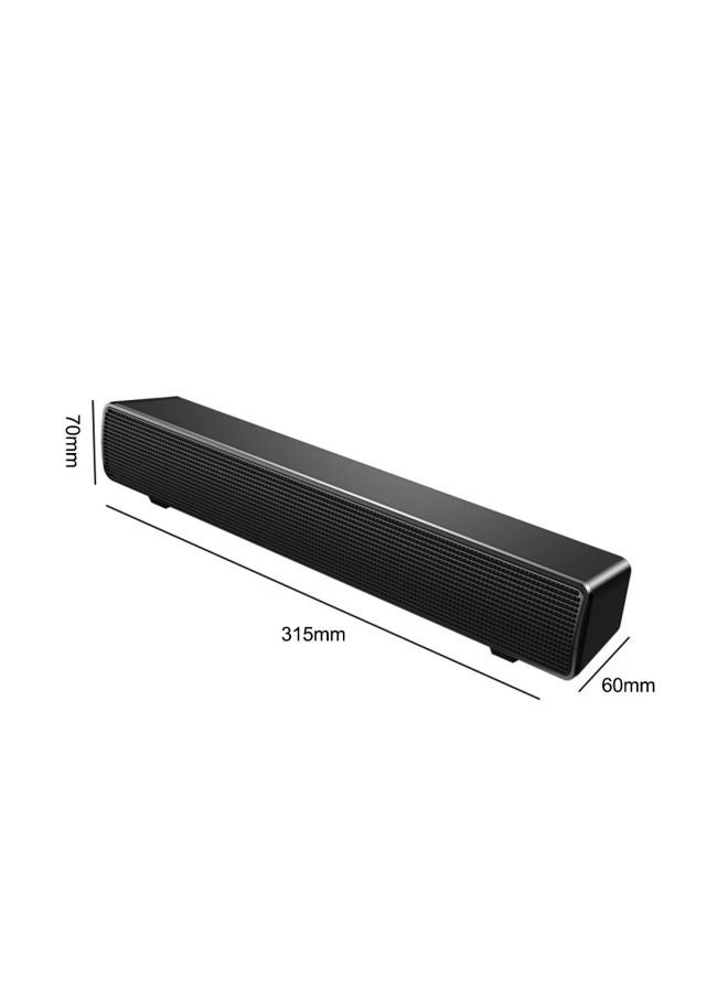 USB Stereo Soundbar V-103 Black