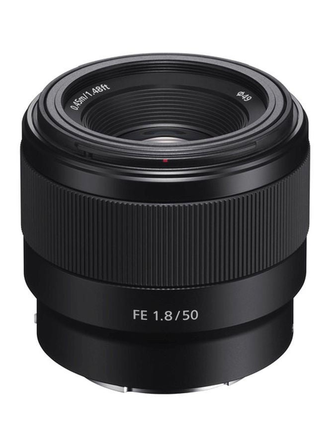 Full Frame E-Mount FE 50mm F1.8 Lens Black