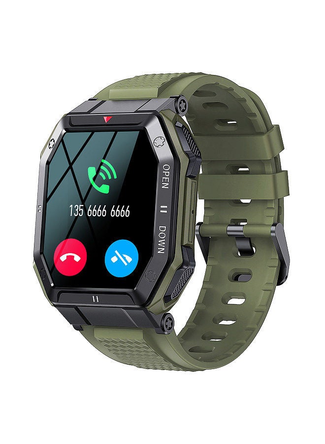 K55 Outdoor Sports Smart Watch 1.85'' IPS Full-Touch Screen Sturdy Body Jungle Green