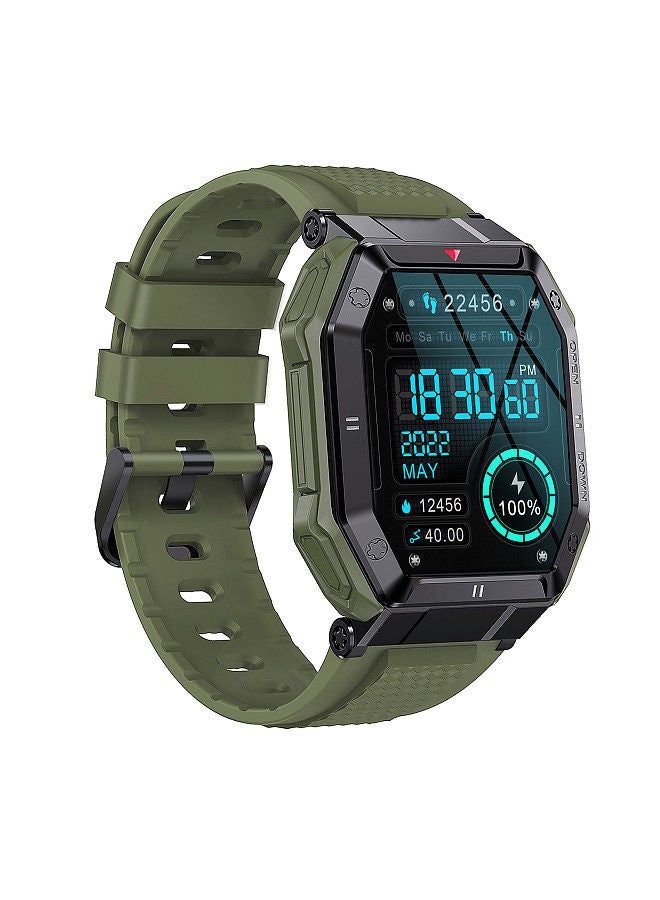 K55 Outdoor Sports Smart Watch 1.85'' IPS Full-Touch Screen Sturdy Body Jungle Green