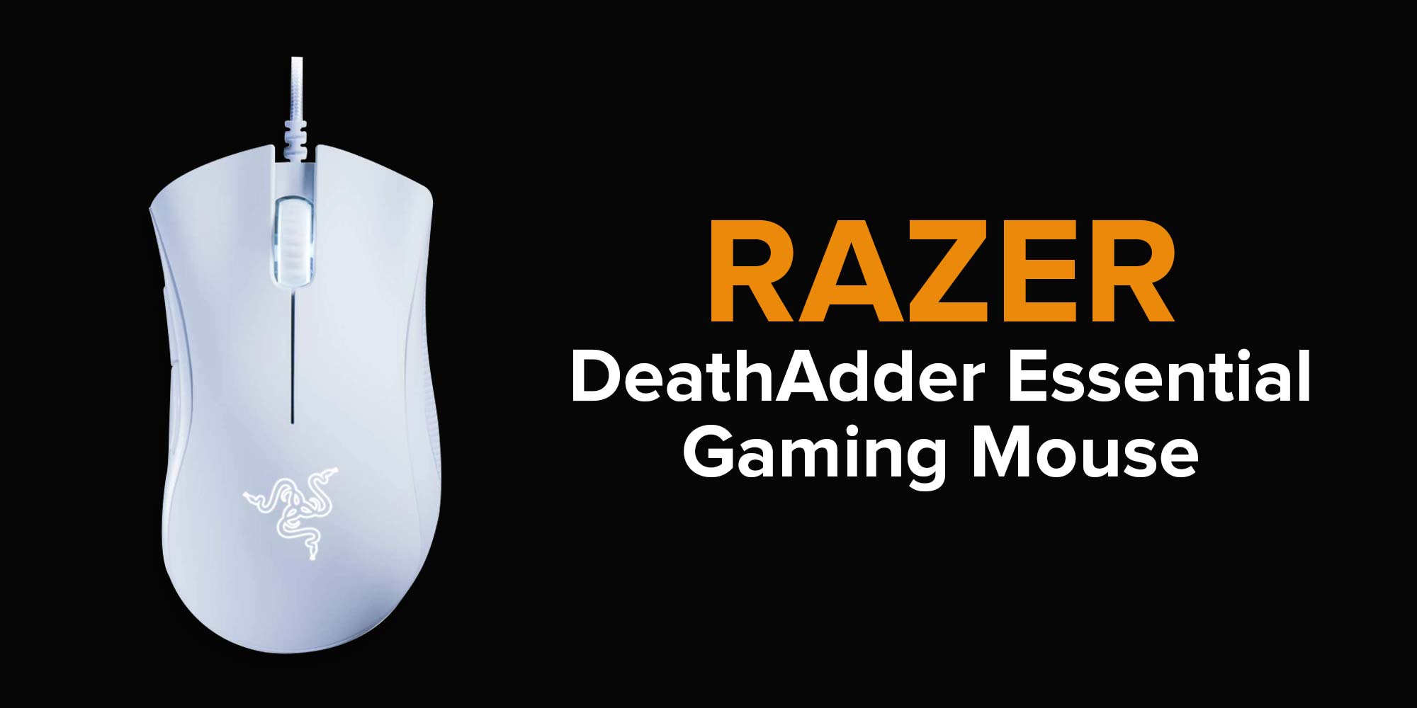 DeathAdder Essential Gaming 6400 DPI Optical Sensor Mouse White