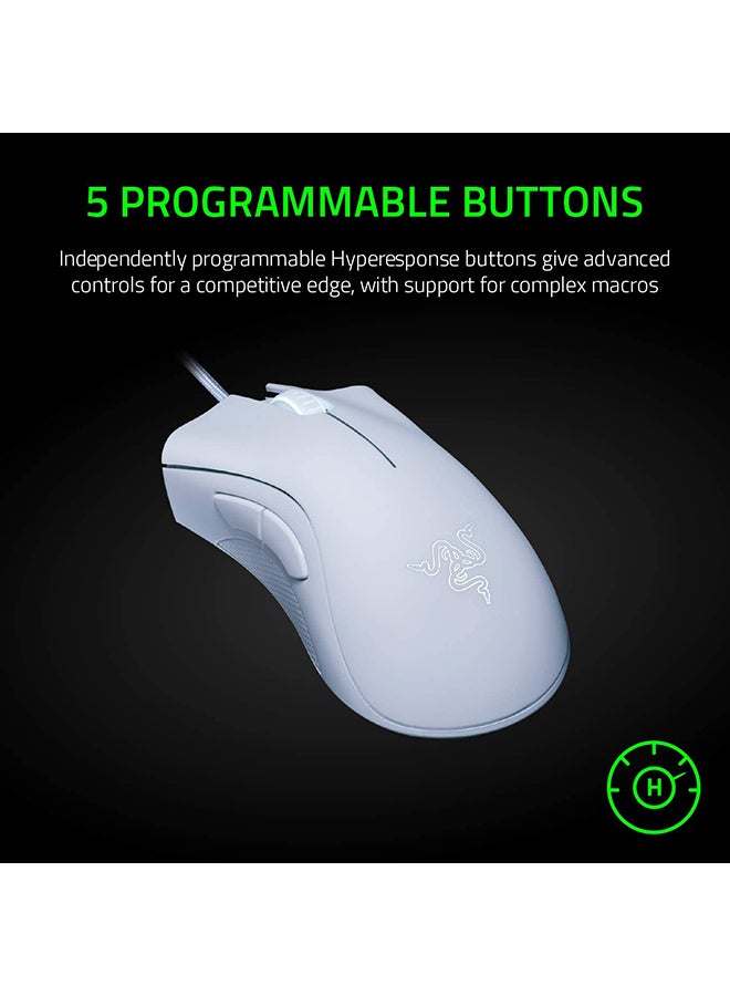 DeathAdder Essential Gaming 6400 DPI Optical Sensor Mouse White