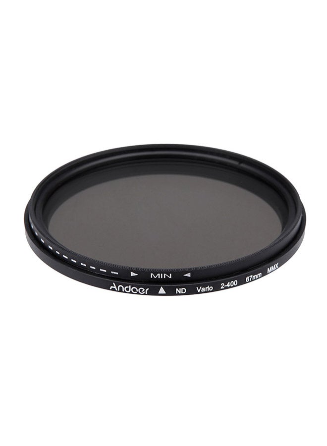 Neutral Density Lens Filter 2.6inch Black