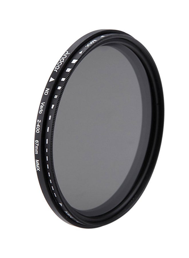 Neutral Density Lens Filter 2.6inch Black
