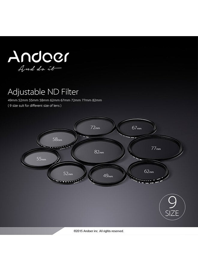 Neutral Density Lens Filter 2.6inch Black