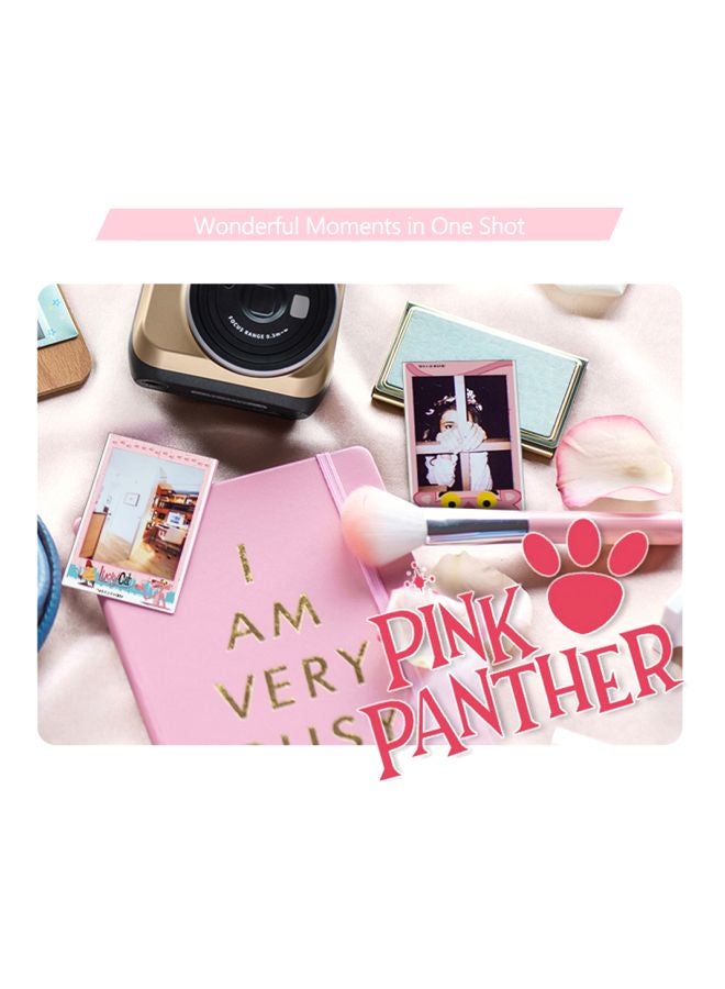 Pack Of 10 Pink Panther Themed Instax Instant Camera Photo Films White/Pink