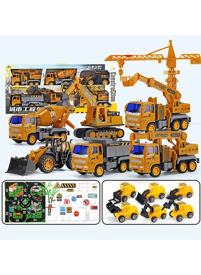 Construction Vehicles Playset