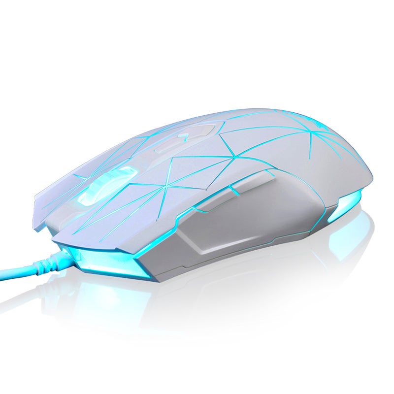 52-LU Wired Professional E-sport Gaming Mouse Multicolour