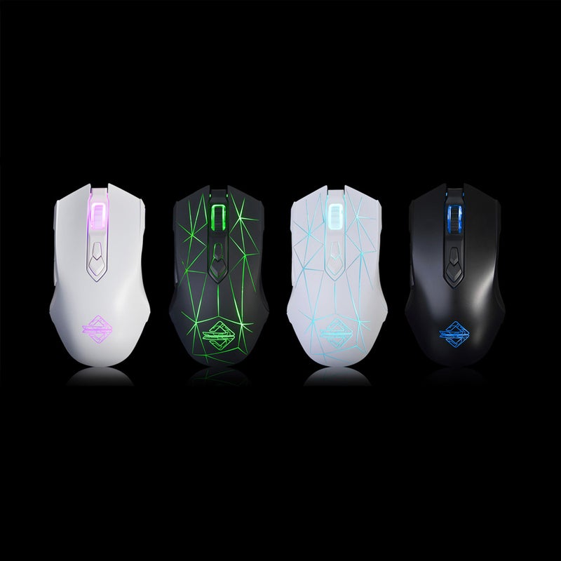 52-LU Wired Professional E-sport Gaming Mouse Multicolour
