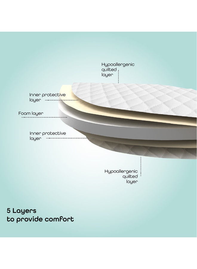 Baby Quilted Crib Mattress - 0M+, White