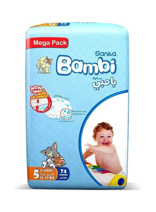 Size 5, Xl, 13-25 Kg, Mega Pack, 148 Diapers