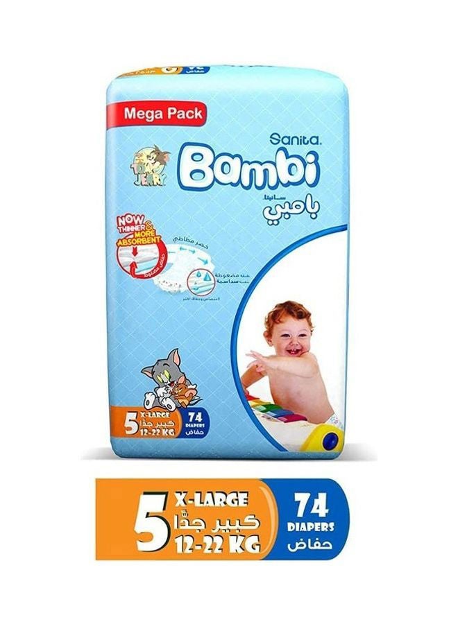 Size 5, Xl, 13-25 Kg, Mega Pack, 148 Diapers