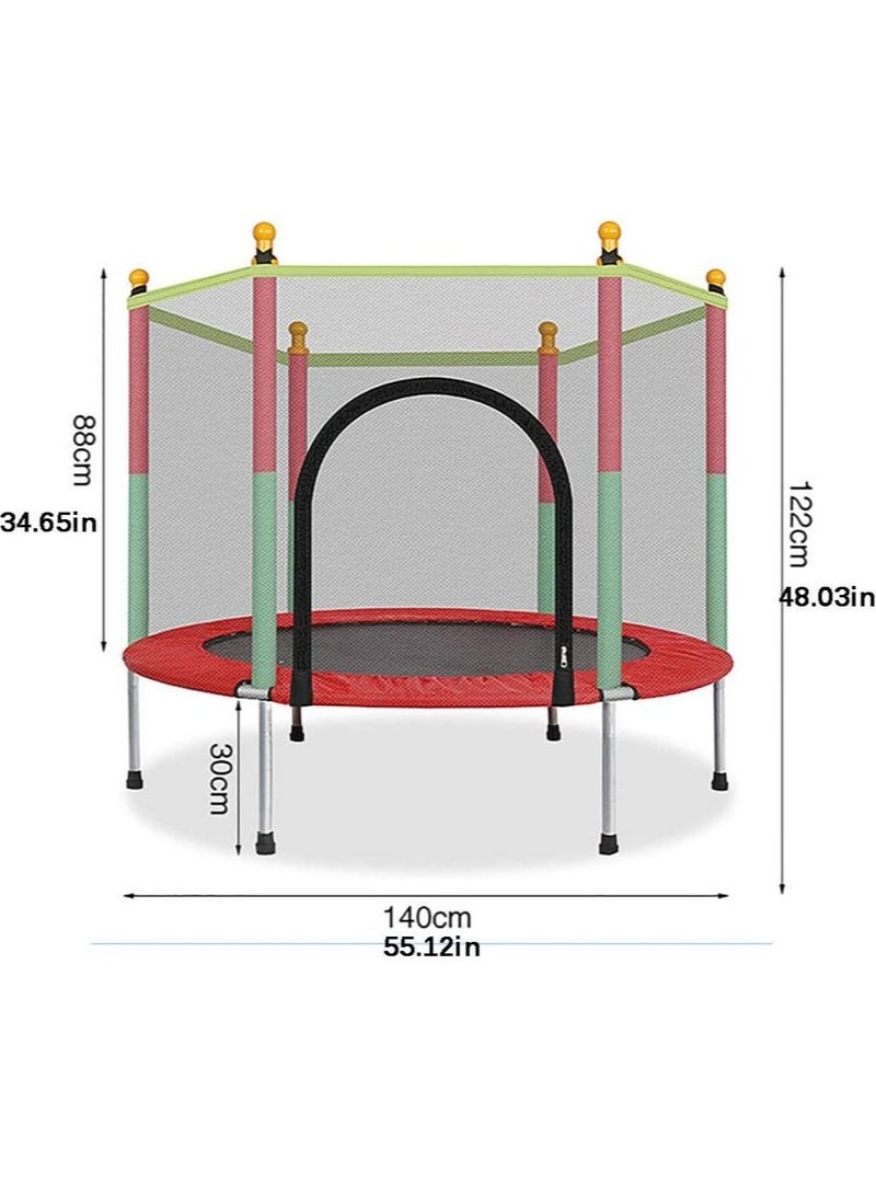 SHOWAY Indoor Trampoline, Kids Adult Bouncer, Baby Jumper, Children Bouncers With Guardrail Fitness, Thick Spring, Anti-Skid Shock Absorption