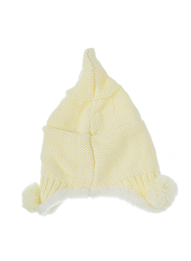 Regular Fit Knitted Beanie Off White