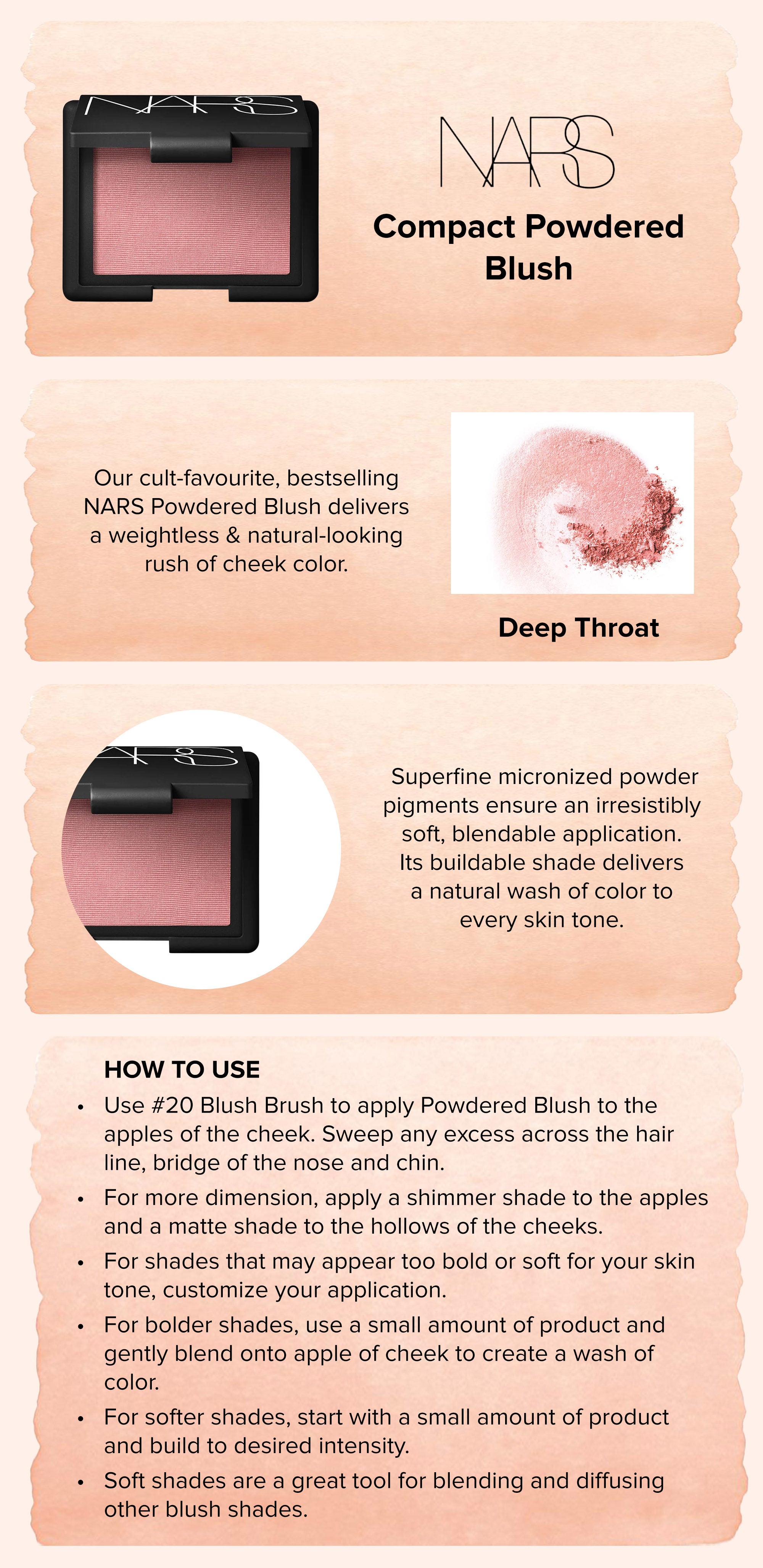 Compact Powdered Blush Deep Throat