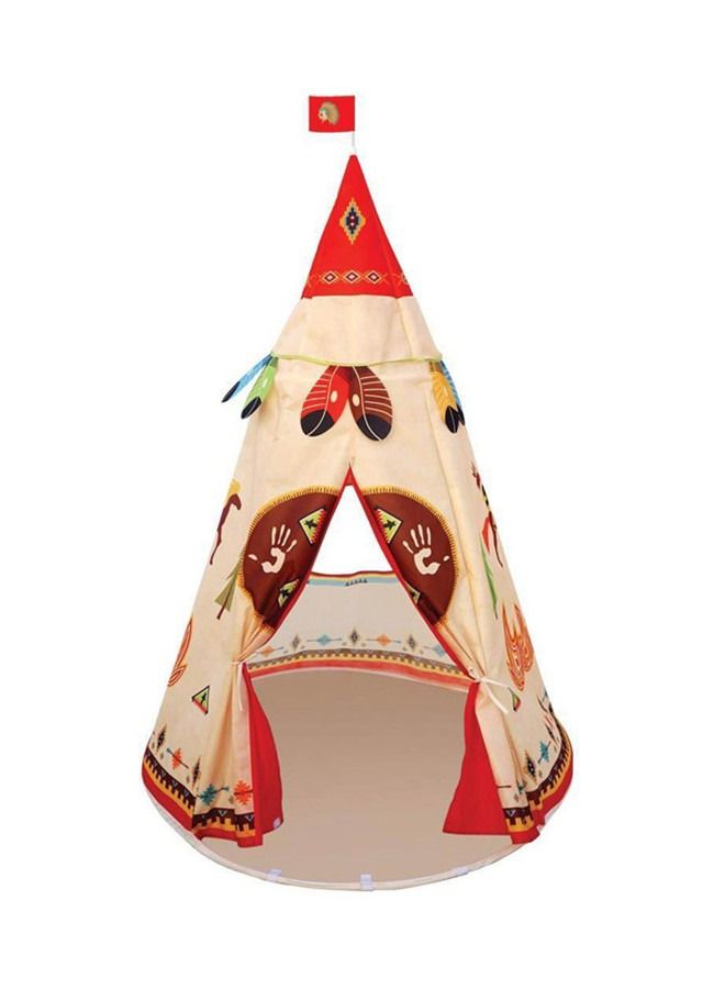 Kids Foldable Teepee Tent Indoor and Outdoor Crawling Indian Yurt 155*105 CM