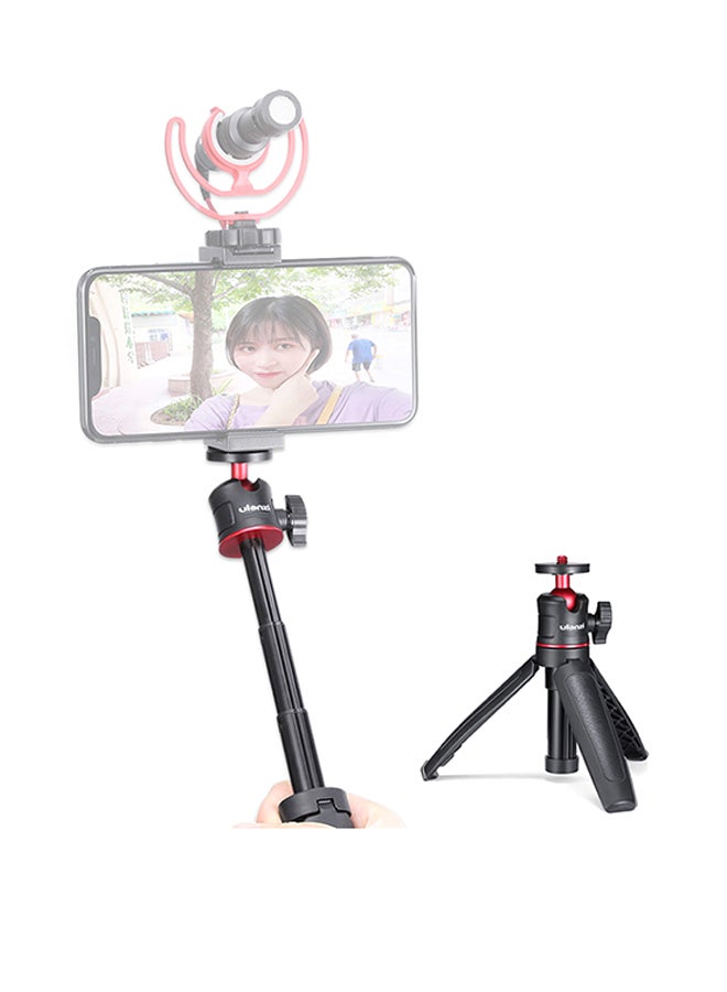 MT-08 Mini Extendable Desktop Handheld Photography Tripod Stand Black