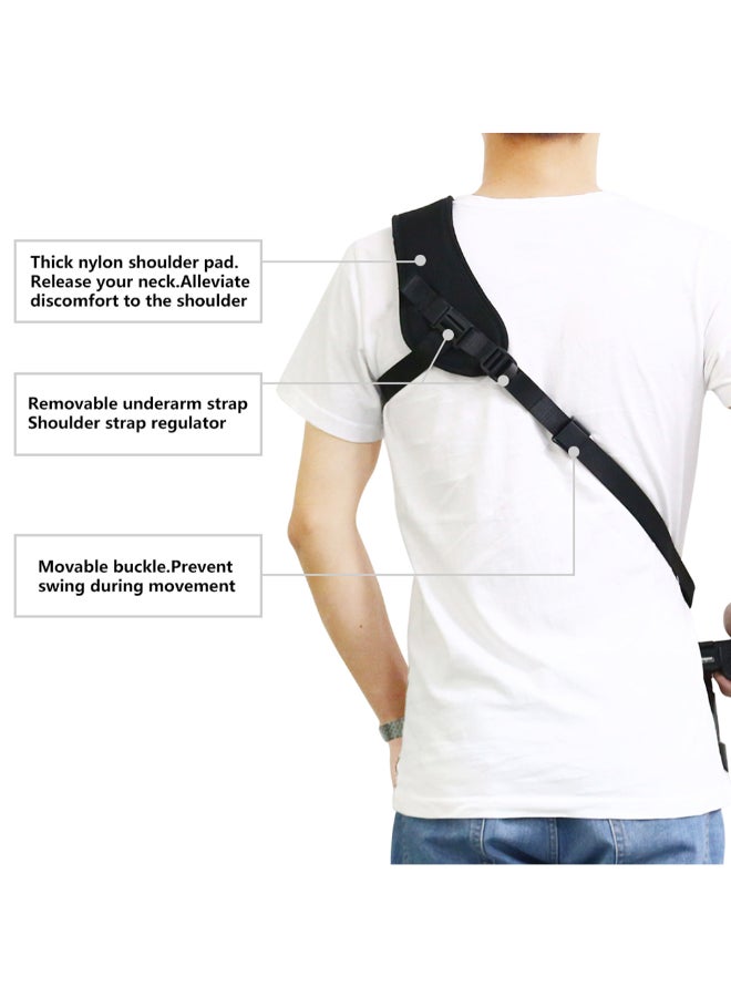 Quick Release Shoulder Belt Strap Black
