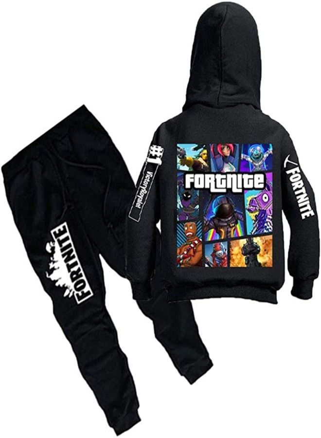Fortnite Set Printed hoodie+Pants For Kids