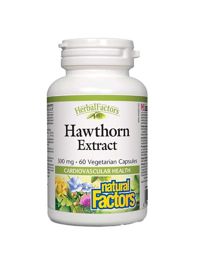 Natural Factors Hawthorn Extract 300 mg 60 Veggie Capsules