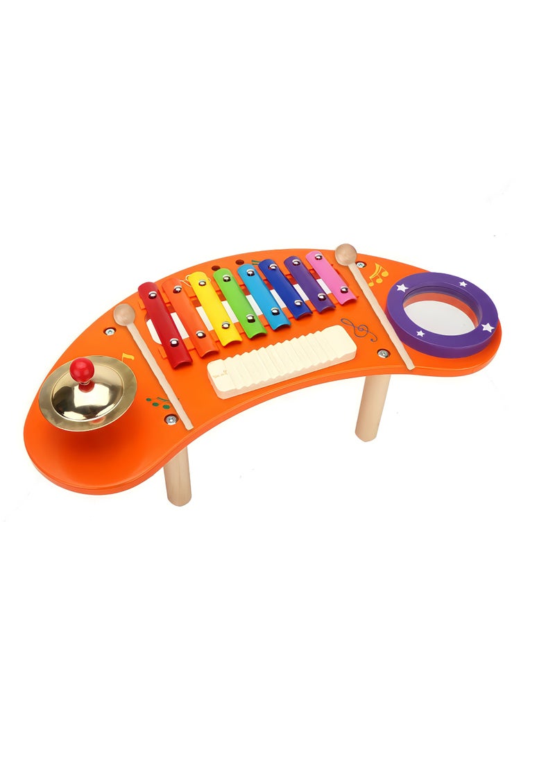 Factory Price Wooden Xylophone Mini Band Melodious - 8 Tunes, Musical toys for toddlers 1-6 Years