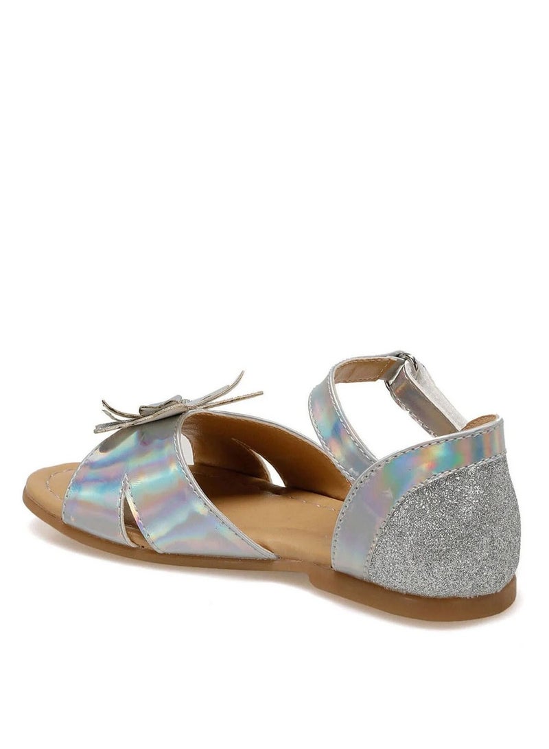 Butterfly Silver Girls Sandals